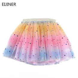 Tutu Dress Kids Girls Skirt Baby Star Glitter Dance Tutu Skirt for Girl Squin 3 레이어 Tulle Toddler Pettiskirt Children Chiffon 0-8t D240507