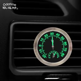 Gauges Odatime Mini Luminous Thermometer Hygrometer Car Interior Temperature and Humidity Home Room Thermohygrometer Measuring Tool