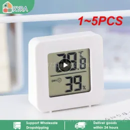 Medidores 1 ~ 5pcs Mini sensor de termométro termométer LCD Termômetro digital Hygrômetro Estação meteorológica Estação meteorológica Sensor do medidor de umidade da temperatura ambiente