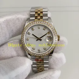 Super Women Automatico 904L ORGCHIO DEGLI DONNA DONNA DACILE DEL MOP Diamond Bezel 18K GOLLO GIALLO 178273 Bracciale Jubileo a due toni Bracciale 2836 MOVIMENTO SUGGERIMENTO SUGGERIMENTI