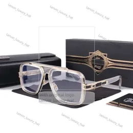 2024 Vintage Pilot Square Women Men Sunglasses Projektant mody Shades Golden Frame Style Słońce Męskie UV400 Gradient LXN-EVO DITA SUN SUN SUN CLASS