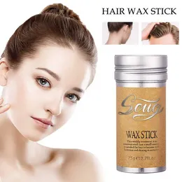 Pomades Waxes Broken Hair Artifact Wax Stick gel cream styling hair curl fixed fluffy lace men and women wax Q240506