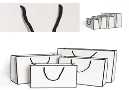 DHL Ship Kraft Paper Paper Criceen Bags White Card Bagging Bag Advertising Fashion Bass Handbag Form