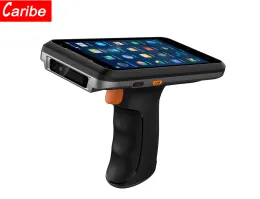 Scanner Caribe Red GSM 4G Handheld Computer Device Android 8.1 Barcode Scanner 1D 2D NFC RFID -Leser PDA mit Pistolengriff
