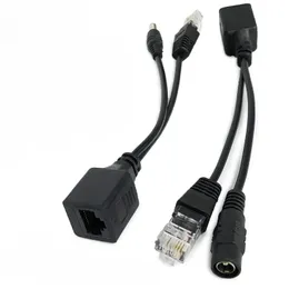 1 زوج POE كابل الطاقة السلبي على كابل محول Ethernet Poe Splitter RJ45 وحدة تزويد الطاقة الحاقن 12-48V لـ IP CAMEA