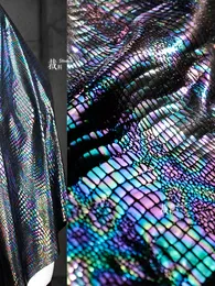 Creative Laser Magic Technology Future Wind Elastic Fabric Stage Clothing Designer Fabric