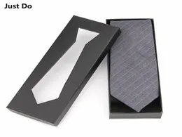 Caixa de presente de papelão preto para gravata 215835cm 20pcsthick paperboard cota de embalagem com janela5372342