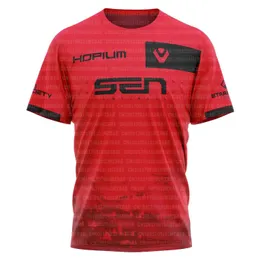 Therts Men Thirts Sentinels 2024 Esports Team Mens Summer Sports Shirt Sleeved T-Shirt مخصصة للعب موحد Valent Clothcustom J240506