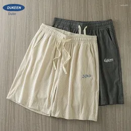 Men's Pants EN American Corduroy Shorts Summer High Street Basketball Sports Loose Quarter