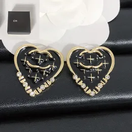 Hot Water Drop Pearl Earrings Designer Letter Studs Brand Stud Jewelry Classic 925 Silver Men Women Crystal Earring Lover Par Fashion Accessories Gifts With Box
