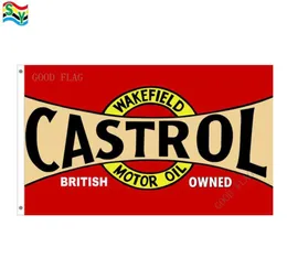 Castrol Red Flags Banner Size 3x5ft 90150cm مع GrommetOutDoor Flag7182806