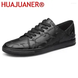 Casual Shoes Classic Herren-Herren Comfy All-Match-Schnüre-up und elastisches Band Climbing Men Leder Mode Flats atmungsaktives Wandern