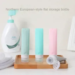 1pcs Travel accessories Shampoo Portable Refillable Silicone Bottle Squeeze Container Sub-bottling Tube Empty Bottles