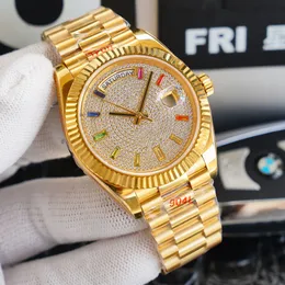 Herren Sport Classic Casual Uhren 40mm Edelstahlband Leicht Luxus Designer Design Paar Geschenk Armbanduhrwatch