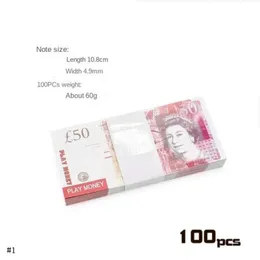 GBP 5 20 10 Copy Prop 50 Party Supplies Fake Movie Money Billets Play Collection Gifts Home Decoration Game Token Faux Billet 0