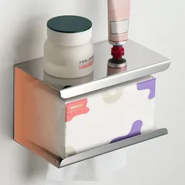 Conjunto de acessórios de banho libera distribuidores de tecidos resistentes à corrosão Stand Contemporary Caixa de caixa quadrada metal para banheiro