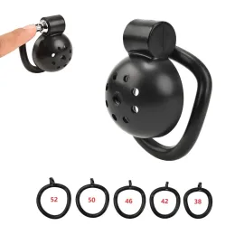 Male Chastity Device Click/Lock Cock Cage Black Pink with 5 Size Penis Ring Urethral Cathete Sex Toys for Men Adult Game