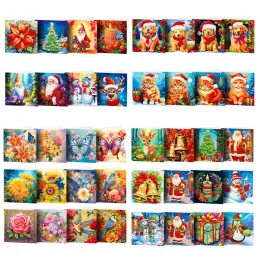 Nähen neue Diamantenmalerei Weihnachtskarte Mosaik Stickerei Segen Karte Danke Karten Malerei nach Nummer