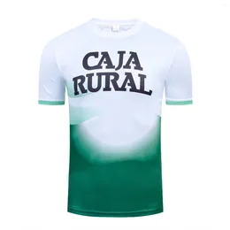 Jackets de corrida Caja Rural Cycling Team Jersey 2024 Italia Fashion Fashion Quick Dry Running Bike Bike Maillot Sports Football Clothing