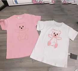 女の赤ちゃんのTシャツドレスサマーガールズブランドドレス