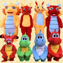 Mascot Costumes Cartoon King Mascot Costume Cute and Fun Anime Dragon Role Playing Set Christmas Halloween Adult Props