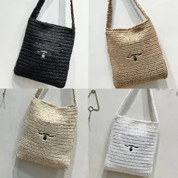 Kobiety Summer Crochet Tote Bag luksusowy designerka Słomka Torka na ramię duża zdolność moda dama swobodna podróż na zewnątrz torebka torebka torebka Wysoka jakość