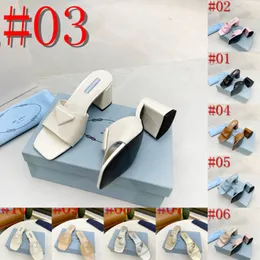 40Model 2024 Designer Kvinnor tofflor Sandaler Fashion Luxurious Triangle Flat Slides Flip Flops Summer äkta läder utomhus loafers badskor med låda storlek 35-42