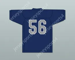 Custom Nome Nome Nome Mens Youth/Kids Creed Humphrey 56 Shawnee High School Navy Blue Football Jersey 1 top cucitura S-6xl