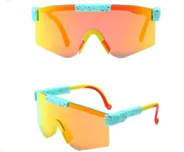 Çocuklar bisiklet güneş gözlükleri çifte, sarı beyaz güneş glasse çift geniş aynalı lens UV400 koruma hızlı gemi çocuklar için hızlı gemi 2-12 yıl