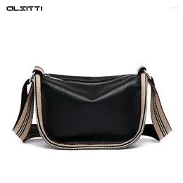 Bolsa olsitti de alta qualidade de cor sólida bolsas de ombro para mulheres 2024 Designer Moda Bolsas de luxo Crossbody vintage