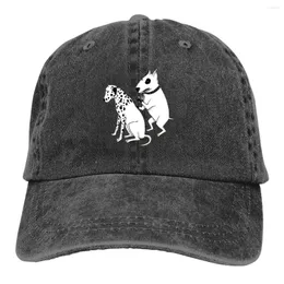 Ball Caps Dogs Multicolor Hat Peaked Women's Cap Pittbul Tattooing Dalmatian Personalized Visor Protection Hats