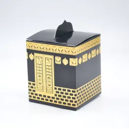 Bürsten islamische Moschee Mekka Kaaba Simulation Eid Mubarak Favor Box Ramadan Kareem Candy Geschenkverpackungspackung