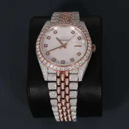 Genialnie wykonane ręcznie robione zegarek Diamond Starels Steel Diamond Wyster