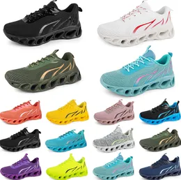 2024 Männer Frauen Running Schuhe Mode Trainer dreifach schwarz weiß rot gelb lila grün blau Pfirsich blaugrill rosa fuchsia atmungsaktiven Sport -Turnschuhen siebzig acht Uhr