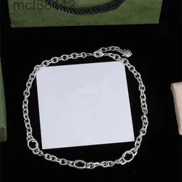 Designer Letter Collar Choker Necklace Silver Ploted Poccioso Spesso a catena Bracciale Fashion Hip Hop San Valentines Coppia di gioielli