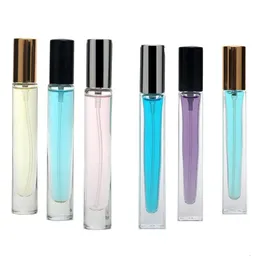 Glass Wholesale Mini 10Ml Clear Spray Square Perfume Bottle Outdoors Portable Empty Cosmetic Bottles s