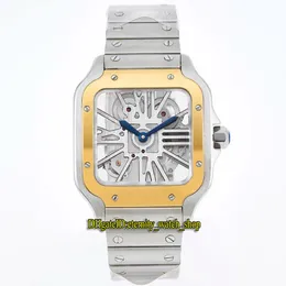 Eternity relógios V3 Atualização Versão RRF 0015 Horloge Skeleton LM 0012 Swiss Ronda 4S20 Quartz masculino Two Tone Gold Quick Desmontbl 221U