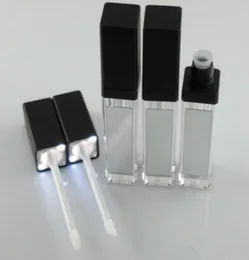 7ml LED tubos de gloss vazio com espelho quadrado Lip Lip Gloss Tube Batom Lipsick Bottles Bottles Cosmetics MAK8690141