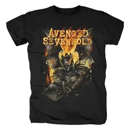 Men's T-Shirts Harajuku Metalcore Avenged Sevenfold Rock T Shirt Hip Hop Strtwear T Shirt Heavy Metal Fashion Casual Plus Size T Shirt Women T240506