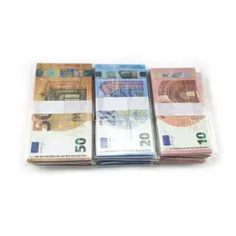 Banknot Fałszywe dostawy Partia 5 2023 10 20 50 100 dolar Euro Realistyczne paski zabawek Props Kopiuj pieniądze z waluty pieniądze Faux-Billets 100pcs/pakiet 0 0pcs/pakiet