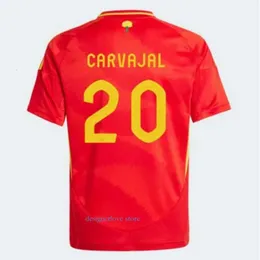 Camisas de futebol da Espanha do tracksuit de mensagens Pedri Morata Ferran Koke Gavi Lamine Yamal Player Camisas de futebol masculino Kits infantis Kits Llorente Ansu Fati Carvajal Olmo Espana