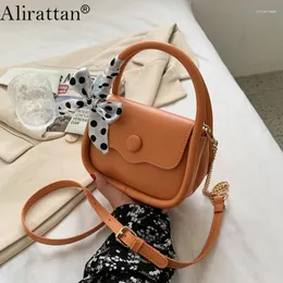 Shoulder Bags Alirattan PU Leather Crossbody Bag For Women Fashion Shopping Handbag Female Messenger INS