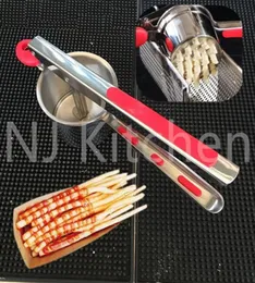 Paslanmaz çelik 20cm 30cm süper uzun patates kızartması üreticisi dağıtıcı en uzun patates oluşturma makinesi footlong fries üreticisi makinesi pice6485456