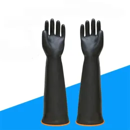 Handschuhe mit schweren chemisch resistenten Handschuhen wiederverwendbare lange Industriekautschukhandschuhe 17''22 '' widerstehen starker Säure und Alkali