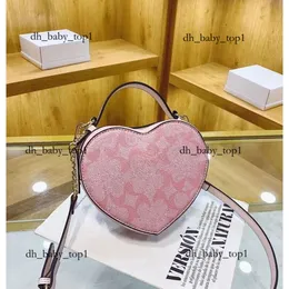 Coachshoulder Bag Kids Girls Handbags Mini Purse Coache Bag Tote Bags For Children Fashion Designers Flower One Shoulder Messenger Handbag Round Cake Bag 1730