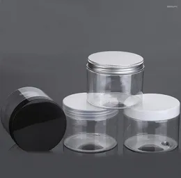 Lagringsflaskor 200g/250g/300g/350G400G/500G Clear Pet Jar Pot Plastic Cream Mask Gel Essence Mlisturizer Emulsion Wax Skin Care Packing