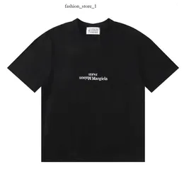 Margiela MM6 T-Shirts Erkekler Tişört Tasarımcı MM6 Yaz Nefes Alabası Pamuk Gevşek Tee Tişörtleri Mektup Baskı ile Nedensel Kısa Kollu ABD Boyutu S-XL Maison 553