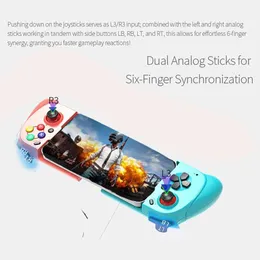 RS Joysticks Mobile Game Board Compatible Bluetooth 5.3 Turbo Wireless Extendeable Game Controller Wireless Extendable Game Board J240507