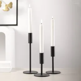 Candle Holders Black Set Of 3 Dining Table Decor Candles Decorative Candlestick Holder For Wedding Dinning Party Gold Home