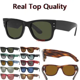 2024 Luxury Acetate Unisex Sunglasses Classic Mega Oversized Frame Real Glass Lens Sun Glasses for Men Women with Box